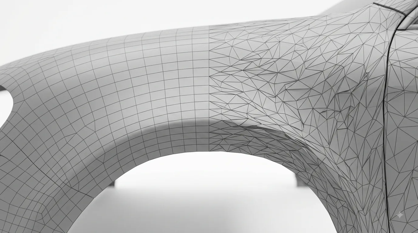 Triangle topology vs quad topology